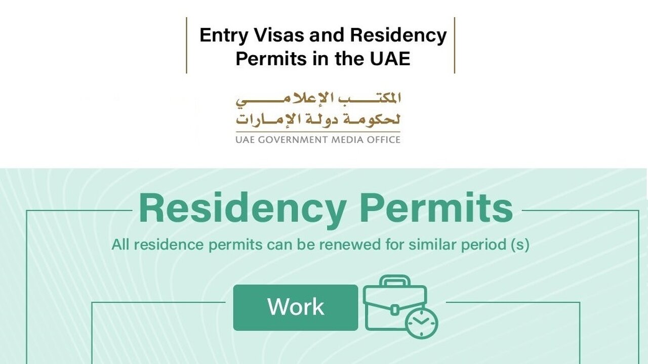 Working in the UAE requires a residence visa