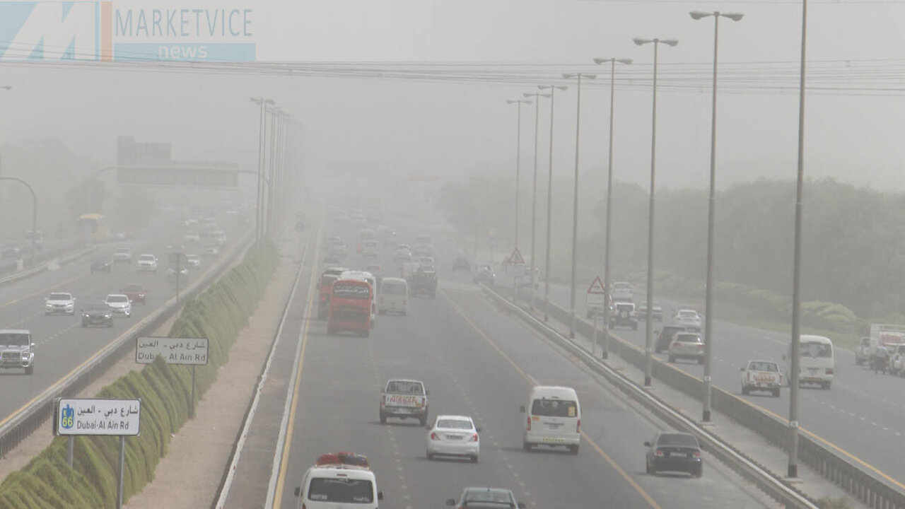 UAE weather: Partly overcast skies with winds causing dust to fly