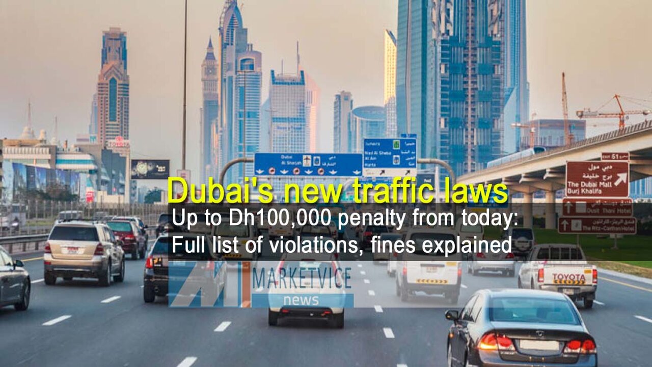 From today, the penalty for violating Dubai's new traffic laws can be up to Dh100,000